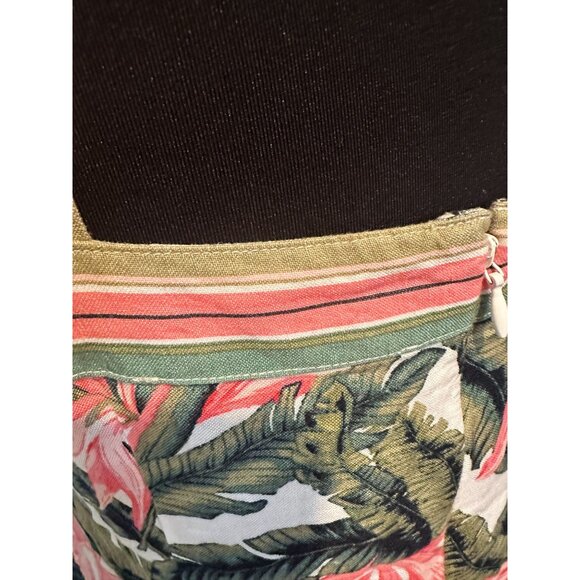 🌴 LOFT Tropical Print Dress – Linen Viscose Blend – Size 6 (#316) - Picture 12 of 12
